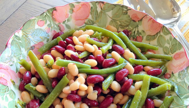 Three bean tossed salad recipe