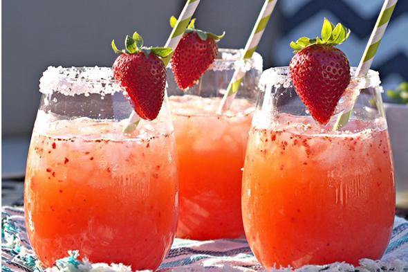 Blended Strawberry Margarita