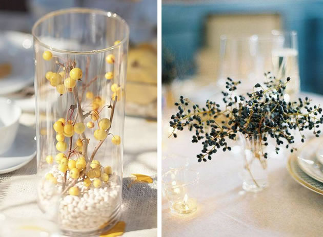 branches berries centerpiece