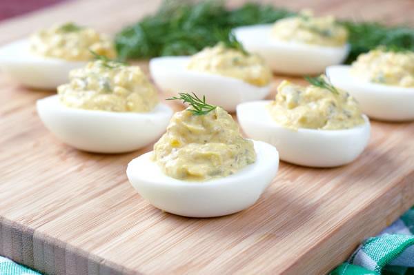 deviled eggs