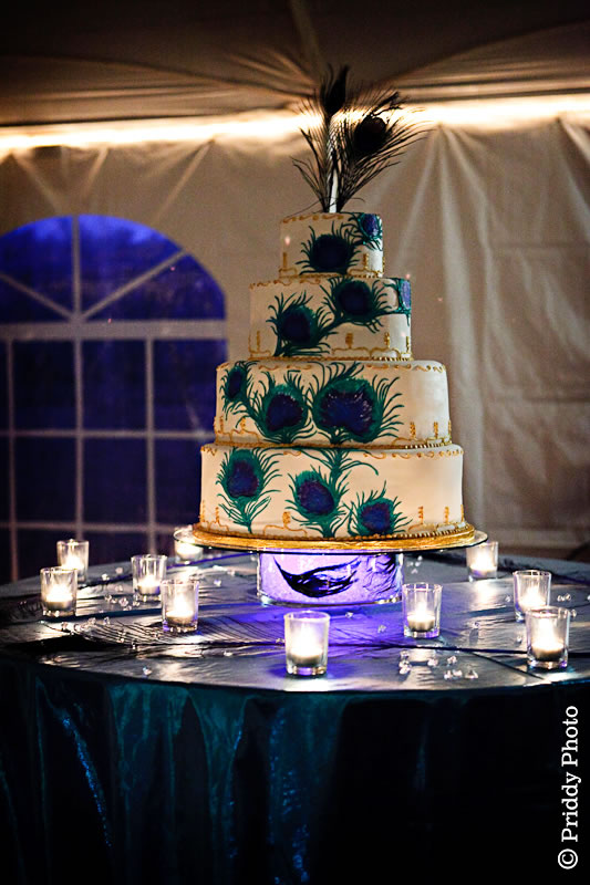 eclectic wedding cake