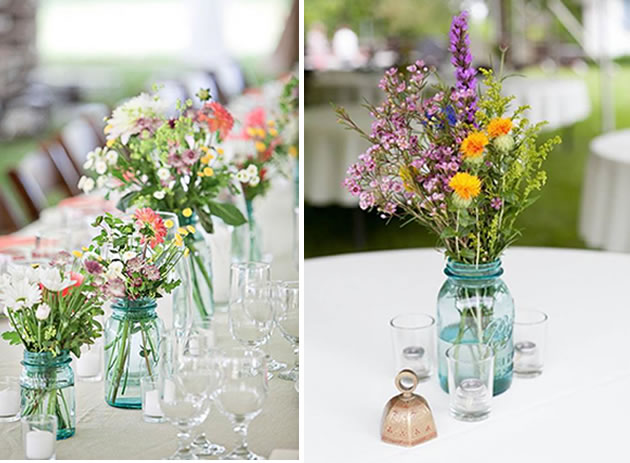 wild flowers centerpiece