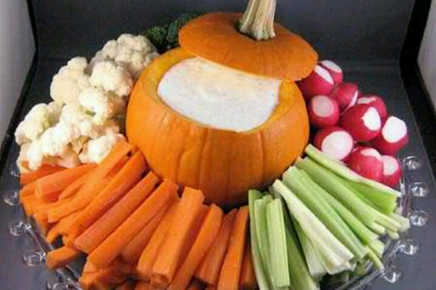 fall harvest veggie tray